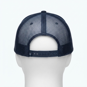 Casquette de baseball pour homme, marine, style trucker, broderie aigle, dos en maille, fermeture snapback, logo personnalisé - Product Image 4
