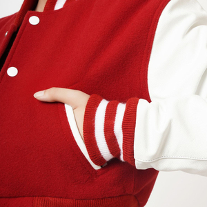 Veste de baseball courte pour femme, veste varsity tendance, veste en laine et veste letterman pour femme - Product Image 6