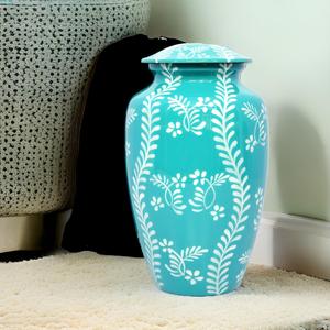 Trending Aluminum Adult Pink Cremation <b>Urn</b> for Human Ashes Elegant Handcrafted Metal Memorial Funeral <b>Urn</b> Secure Threaded Lid - Product Image 6