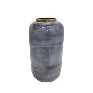 Jarrón Decorativo de Flores, Color Dorado Antiguo, Estilo Clásico, Jarrón de Metal para Mesa y Decoración del Hogar - Product Image 6