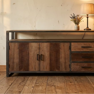 Guindo Eco-Friendly Durable Solid Wood Dresser with Rattan Drawer Front Scandinavian Style Cabinet for Resort and Villa Interior - Product Image 4