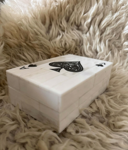 Caja de Cartas de Lujo Vintage con Incrustaciones de Hueso, Porta Cartas Hecho a Mano, Diseño Personalizado, Decoración Duradera para Mesa de Interior, Sala de Estar - Product Image 2