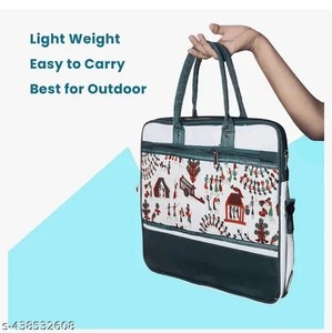 Bolsa para Portátil de Yute Natural a la Moda con Protección Acolchada, Estuche Ecológico para Transportar el Portátil al Oficio - Product Image 4