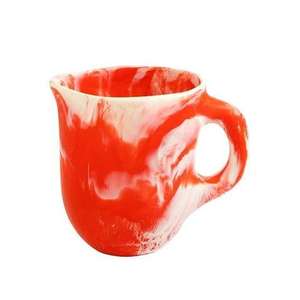 Carafe en résine au design moderne pour thé et café, vaisselle haut de gamme avec finition lisse et texture bois naturel, en plastique - Product Image 3