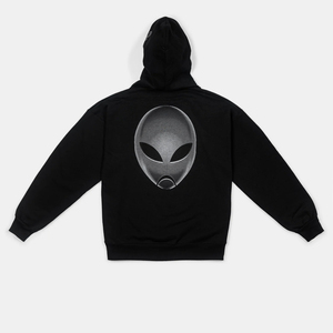 Sudadera con Capucha Negra Unisex, Bolsillo Frontal, Impresión Digital, Anti-Pilling, Estilo Urbano, Corte Holgado, 100% Algodón Felpa, Ropa de Invierno - Product Image 2