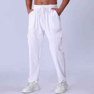 Jogging pour hommes légers et de haute qualité, avec logo personnalisé, coupe droite et bas ouvert, vente en gros - Product Image 1