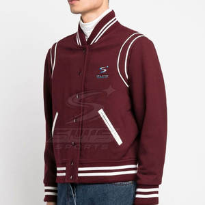 Veste Letterman pour homme, coupe slim, tendance, décontractée, chaude et confortable, vêtement d'extérieur - Product Image 5