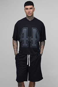 Men Boxy Leisure T Shirt and Shorts <b>Set</b> Premium Cotton Blend Two Piece <b>Set</b> Summer Wear Custom Private Label Fashion Streetwear - Product Image 5
