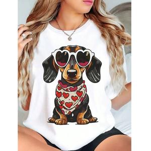 Camiseta de Manga Corta Holgada con Cuello Redondo y Estampado de Letras, Estilo Moderno para Mujer, Proveedor de BD, Nueva Colección 2026 - Product Image 5