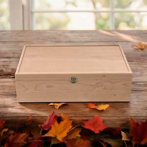 Handmade Sustainable Solid Wooden Jewelry <b>Box</b> with Lid Classic Custom <b>Keepsake</b> Organizer for Jewelry - Product Image 2
