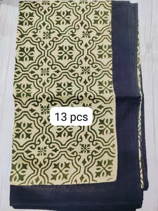Sarongs de Algodón Hechos a Mano con Estampado de Bloques Indios Bagru Dabu para Mujer, Precio Económico, Venta al por Mayor, Pareos, Sarongs Largos - Product Image 4