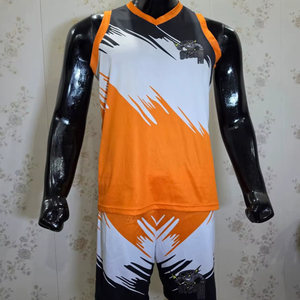 ชุดกางเกงบาสเก็ตบอลฤดูร้อนแบบระบายอากาศ พิมพ์ลายวนน้ำสีน้ำเงิน ขายส่ง น้ำหนักเบา ซึมซับเหงื่อได้ดี - Product Image 1