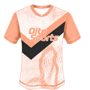 Camiseta de Rugby Blanca y Negra de Manga Corta con Cuello Redondo, Diseño Gráfico, Ropa Deportiva de Alto Rendimiento para Entrenamiento y Partidos - Product Image 1