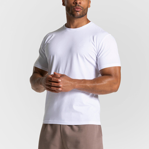 T-shirts de sport pour homme, coupe slim, séchage rapide, respirants, logo personnalisé, 180 g/m², course en plein air, décontractés. - Product Image 6