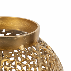 Jarrón de Metal Hecho a Mano para Bodas, Alto, Lujoso, Duradero, Ligero, con Baño de Oro, Diseño Tradicional, Centro de Mesa para Sala de Estar, Decoración de Interiores - Product Image 4