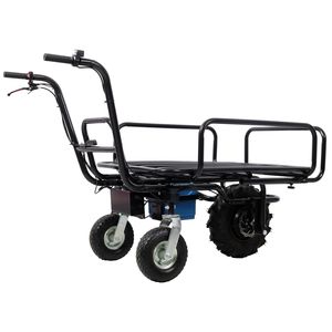 Carrello Elettrico da Giardino con Motore 24V DC 350W, Capacità di Carico 120 Kg, con Manico in Metallo - Product Image 6