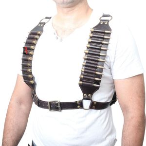 Cinturón de Cuero Genuino para Cartuchos de Rifle con Costuras Reforzadas - Product Image 2