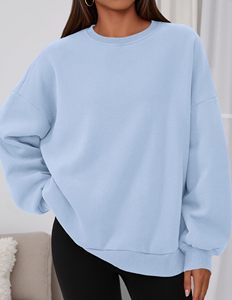 <b>Women</b> Fall Winter <b>Sweatshirt</b> Oversized Crewneck Pullover Casual Wear OEM Manufacturer - Product Image 4
