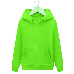 Sudadera con Capucha Unisex Verde, Corte Regular, Color Sólido, con Bolsillo, Informal, de Felpa Francesa, Manga Larga, para Otoño - Product Image 4