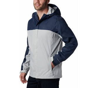 Custom High Quality Men's Autumn Quilted <b>Jacket</b> Stand Collar Zippered Varsity Windbreaker Front Logo Streetwear Coated Hooded - Product Image 4