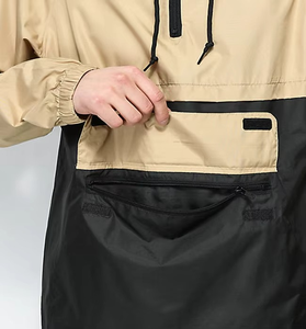 Top Fashion Mens Maroon <b>Black</b> Pullover <b>Windbreaker</b> Jacket Hooded Half Zip Lightweight Streetwear Outdoor Casual Windproof Jacket - Product Image 4