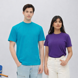 Camiseta de Manga Corta para Hombre, 100% Algodón, Modelo MP255, 320g, Tejido de Punto, Cuello Redondo, Transpirable, Lisa, con Logotipo Personalizado, Estilo Casual Urbano - Product Image 2