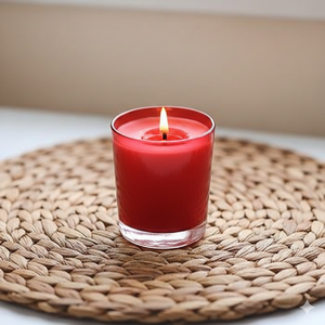 Velas Aromáticas Rojas Elegantes al por Mayor en Frascos de Vidrio Transparente, Cera de Soya Premium, Quema Estable, Decoración para el Hogar, Estilo Moderno, Ramadán - Product Image 3