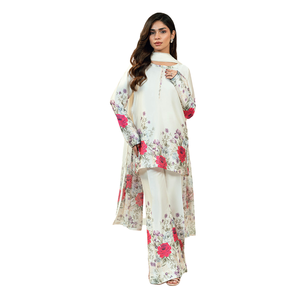Ensemble décontracté pour femmes, style pakistanais, imprimé, en tissu jersey, vente en gros - Product Image 1