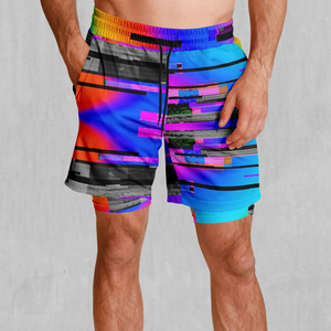 Shorts décontractés pour hommes de haute qualité 100% polyester, impression de logo personnalisée, motif uni, respirant, séchage rapide - Product Image 1