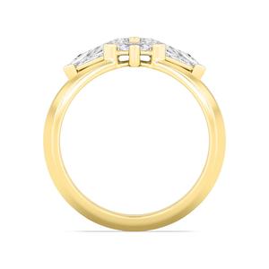 Anillo de Oro Rosa de 18K con Diamante Cultivado en Laboratorio de Corte Cometa de 3.25 ctw, Joyería Fina de Lujo para Mujer, Regalo de Compromiso - Product Image 6
