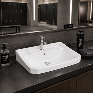 Taiwan Hotel Villa Office Countertop Oval Art Wash Eco-Friendly Slim Granite Space Saving Modern Square Vessel Washroom Drainer - Product Image 4