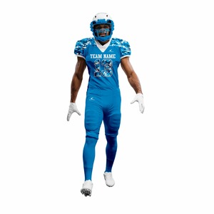 Low MOQ Reversible American Football Jersey Full Sublimation 100% Polyester Mesh Fabric Men Adults Sports Team Uniform Slim Fit - Product Image 2