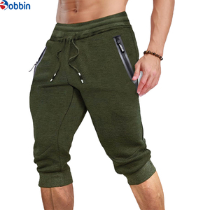 Nouveauté : Pantalon Capri pour homme, short de sport décontracté 3/4, jogging respirant à séchage rapide, poches zippées, unisexe, pour l'été - Product Image 3
