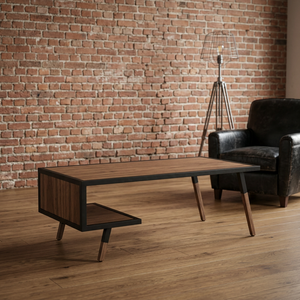 Mesa de Centro Moderna de Madera, Diseño de Mediados de Siglo, Estante de Almacenamiento, Muebles para Sala de Estar - Product Image 6