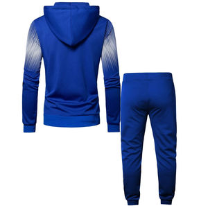 Wholesale Custom Logo Sports Men Jogger Fitness <b>Complete</b> Gym Jogging Zipper Tracksuit <b>Set</b> Plain Trousers Two-Piece Suit - Product Image 6