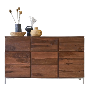 ตู้เก็บของไม้เนื้อแข็งคุณภาพสูง เป็นมิตรกับสิ่งแวดล้อม ทำด้วยมือจากไม้มะม่วง ดีไซน์ทันสมัย ใช้งานได้หลากหลายในครัว - Product Image 2