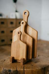 Ensemble de 3 planches à découper en bois d'acacia avec rainure profonde pour les jus, planches à découper en bois robustes pour la cuisine, fournisseur en gros de produits carnés - Product Image 4
