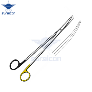 Ciseaux Nelson-Metzenbaum 23 cm / 9 pouces, à lame droite et coudée, à lame simple, dentelée, Super Cut TC, ciseaux chirurgicaux - Product Image 6
