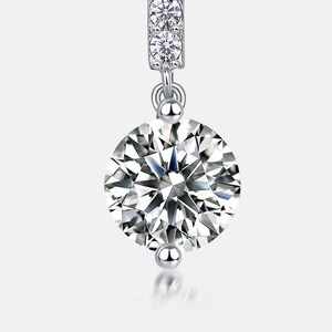 Top Quality Moissanite Diamond Drop <b>Earrings</b> Luxury <b>Fine</b> Jewelry for Wedding Anniversary and Daily Wear Available At Best Price - Product Image 1
