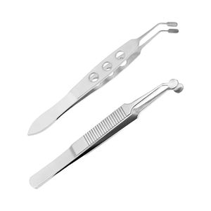 Pinzas Profesionales de Acero Inoxidable para Volumen de Pestañas, Punta Redondeada, Precisión, Ecológicas, Duraderas, con Logotipo Personalizado, Herramienta de Belleza - Product Image 1