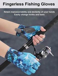 Gants de pêche sportive en plein air, équipement de pêche, protection solaire, anti-UV, antidérapants, professionnels pour le kayak, légers - Product Image 6