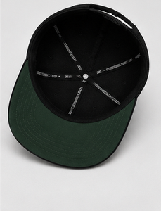 Casquette Snapback en Cuir avec Patch, 5 Panneaux, Visière Plate, Haute Qualité, Noire, pour Activités de Plein Air, Montagne, Structurée, Verte, Vente en Gros - Product Image 4