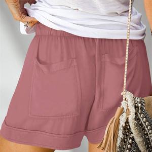 Plage à la mode basique tenue décontractée d'été short écologique tissu léger maillot de bain pour femme short de plage de vacances - Product Image 5