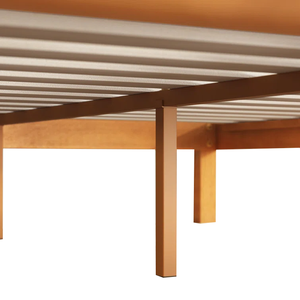 Conceptions de cadre de lit en bois de haute qualité avec cadre en bois massif et cadre de lit à plateforme sans bruit pour chambre à coucher hôtel villa - Product Image 6