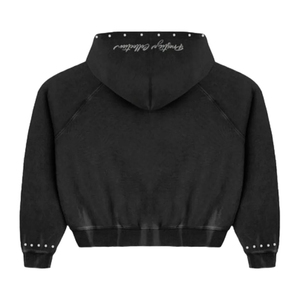 Sudadera con Capucha de Forro Polar Personalizada con Bordado Chenille y Pedrería, Diseño Gráfico de Lujo, Talla Grande, Transpirable y Ecológica para Hombre y Mujer - Product Image 6
