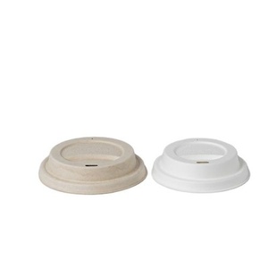 Gobelets écologiques en bagasse avec couvercles sécurisés pour l'emballage moderne des cafés, couvercle de 80 mm pour la restauration, les cafés et les boulangeries - Product Image 1