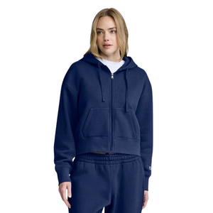 Womens Full Zip Hooded Tracksuit With <b>Trousers</b> Tapered Fit Casual Lounge Wholesale Custom Two Piece Clothing Outfit Set Garments - Product Image 3