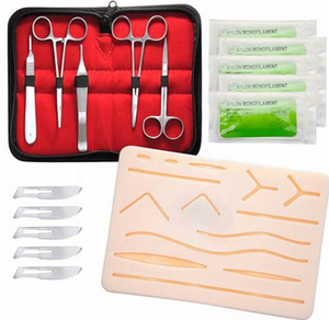 <b>13</b> Pcs Stainless Steel Manual Minor Surgery Dressing Instrument Set Medical Training Surgical Practice Kit Storage Box OEM CE - Product Image 6