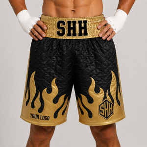 Shorts de combat MMA unisexes à séchage rapide, extensibles, imprimés numériquement, 100% polyester, tissu 160g, vêtements de sport pour boxe et Muay Thai - Product Image 6