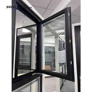 Crank window winder thermally broken aluminium casement double glazed window